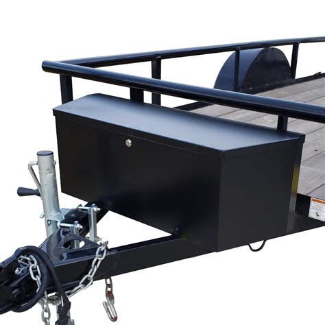 steel storage box trailer|heavy duty trailer tongue box.